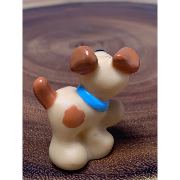 Vintage 1995 Fisher-Price Loving Family Dog Figurine Tan Brown Plastic Dollhouse - Picture 3 of 7